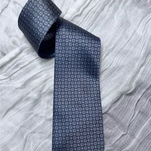 Harrod’s Blue Steel Patterned Men's Tie